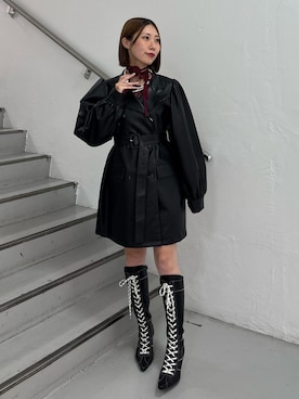 「アイテム（その他アウター）」を使った、RINOさん（レディース・156cm）の秋コーディネート