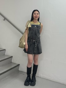 タックプリーツデニムキャミワンピース｜ジュエティ（jouetie