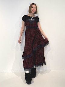 レースドッキングアシメヘムキャミワンピース｜ジュエティ（jouetie