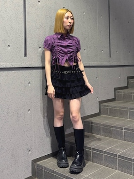 「jouetie（ジュエティ）のアイテム」を使った、RINOさん（レディース・156cm）の春コーディネート
