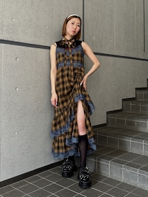 レースドッキングアシメヘムキャミワンピース｜ジュエティ（jouetie