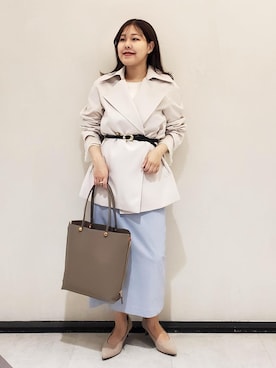 「ROPE'（ロペ）のアイテム」を使った、kayoさん（レディース・153cm）の春コーディネート