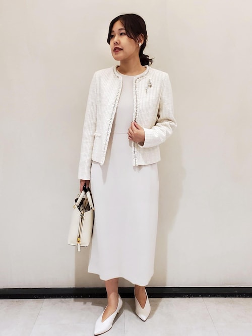 セール】トリアセダブルクロスウエストコンシャスワンピース