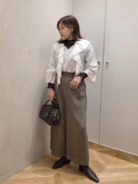 「ROPE'（ロペ）のアイテム」を使った、kayoさん（レディース・153cm）の秋コーディネート