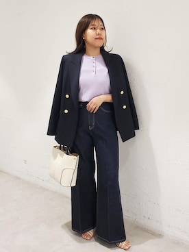 「ROPE'（ロペ）のアイテム」を使った、kayoさん（レディース・153cm）の春コーディネート