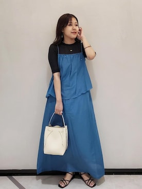 「2BUY10%OFF対象商品」｜「アイテム（ワンピース/ドレス）」を使った、kayoさん（レディース・153cm）の夏コーディネート