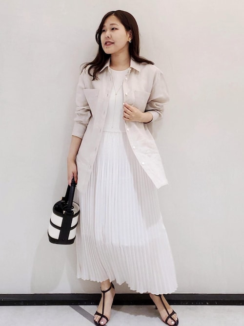 セール】ニット布帛コンビプリーツワンピース（ワンピース）｜ROPE  