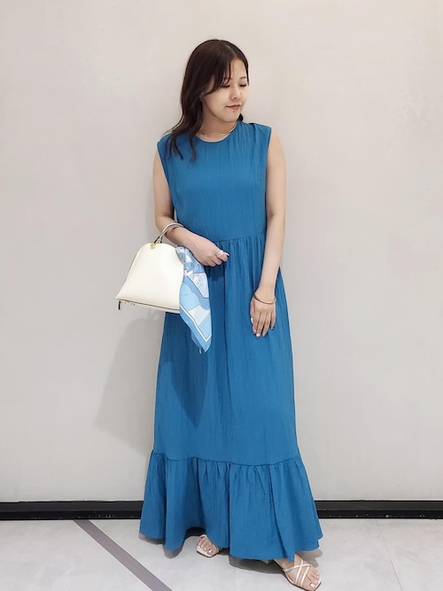 【WEB・一部店舗限定】バックシャンティアードワンピース/洗える