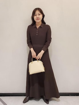 「アイテム（ドレス）」を使った、kayoさん（レディース・153cm・20代）の冬コーディネート