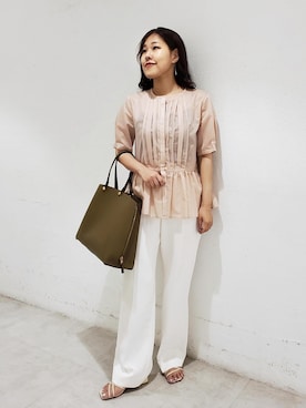 「ラベンダー」｜kayoさん（レディース・153cm）の夏コーディネート