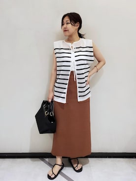 「アイテム（ハンドバッグ）」を使った、kayoさん（レディース・153cm・20代）の夏コーディネート