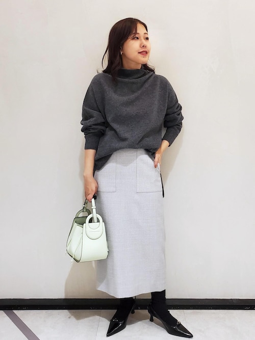 ROPE' / ロペ ラメ千鳥ポケット付きタイトスカート ROPE' スカート