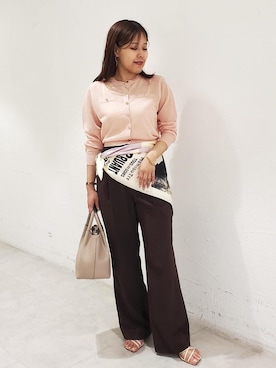 「ROPE'（ロペ）のアイテム（パンツ）」を使った、kayoさん（レディース・153cm）の春コーディネート