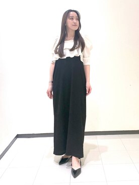 「コンサバ」｜「アイテム（ワンピース/ドレス）」を使った、あいさん（レディース・156cm）の春コーディネート