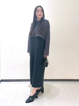 「コンサバ」｜「アイテム（ワンピース/ドレス）」を使った、あいさん（レディース・156cm）の秋コーディネート
