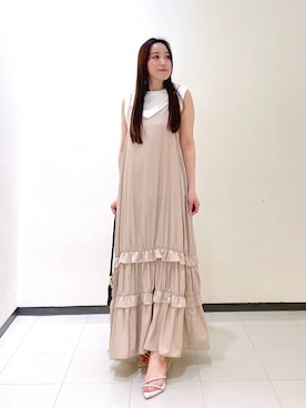 「コンサバ」｜「アイテム（ワンピース/ドレス）」を使った、あいさん（レディース・156cm）の夏コーディネート