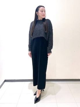 「コンサバ」｜「アイテム（ワンピース/ドレス）」を使った、あいさん（レディース・156cm）の秋コーディネート