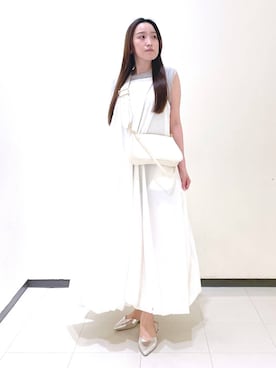 「コンサバ」｜「アイテム（ワンピース/ドレス）」を使った、あいさん（レディース・156cm）の夏コーディネート