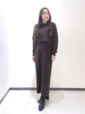 「コンサバ」｜「アイテム（ワンピース/ドレス）」を使った、あいさん（レディース・156cm）の秋コーディネート