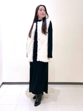 「コンサバ」｜「アイテム（ワンピース/ドレス）」を使った、あいさん（レディース・156cm）の秋コーディネート