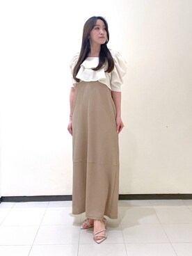 「コンサバ」｜「アイテム（ワンピース/ドレス）」を使った、あいさん（レディース・156cm）の春コーディネート