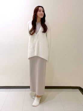 「コンサバ」｜「アイテム（ワンピース/ドレス）」を使った、あいさん（レディース・156cm）の冬コーディネート