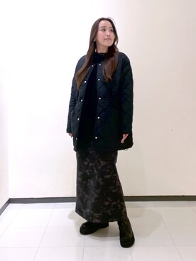 「A part by（アパートバイ）のアイテム（ダウンジャケット/コート）」を使った、あいさん（レディース・156cm）の秋コーディネート