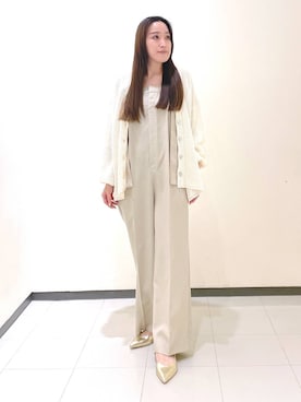 「コンサバ」｜「アイテム（オールインワン・サロペット）」を使った、あいさん（レディース・156cm）の春コーディネート