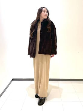 「A part by（アパートバイ）のアイテム（シューズ）」を使った、あいさん（レディース・156cm）の秋コーディネート