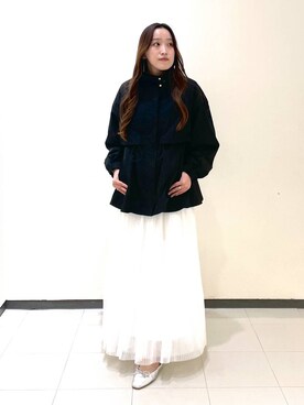 「コンサバ」｜「アイテム（ブルゾン）」を使った、あいさん（レディース・156cm）の秋コーディネート