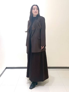 「コンサバ」｜「アイテム（ワンピース/ドレス）」を使った、あいさん（レディース・156cm）の秋コーディネート