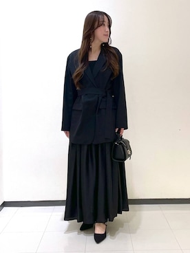 「コンサバ」｜「アイテム（ジャケット/アウター）」を使った、あいさん（レディース・156cm）の春コーディネート
