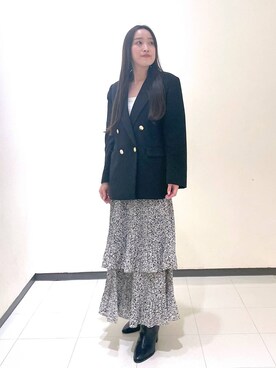 「コンサバ」｜「アイテム（ジャケット/アウター）」を使った、あいさん（レディース・156cm）の秋コーディネート