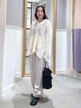 「タンクトップ」｜「アイテム（その他シューズ）」を使った、あいさん（レディース・156cm）の夏コーディネート
