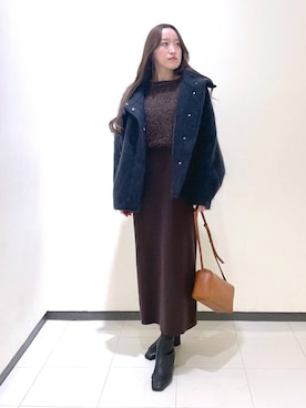「コンサバ」｜「アイテム（ブルゾン）」を使った、あいさん（レディース・156cm）の秋コーディネート