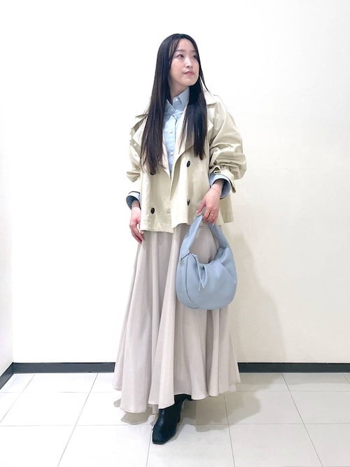 a part byキャンディースリーブショートトレンチコート　M 楽天市場】キャンディースリーブショートトレンチコート A part by