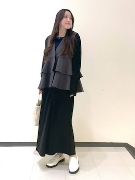 「コンサバ」｜「アイテム（ワンピース/ドレス）」を使った、あいさん（レディース・156cm）の春コーディネート
