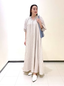 「コンサバ」｜「アイテム（ワンピース/ドレス）」を使った、あいさん（レディース・156cm）の夏コーディネート