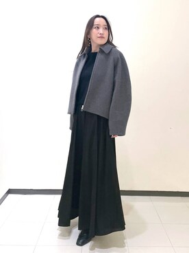 「コンサバ」｜「アイテム（ブルゾン）」を使った、あいさん（レディース・156cm）の秋コーディネート