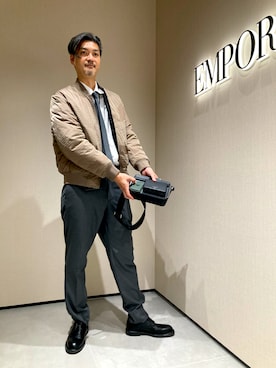 「アイテム（PC・スマホグッズ/家電）」を使った、Kurimaniさん（メンズ・184cm）の秋コーディネート