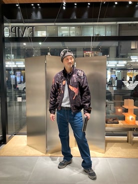 「アイテム（PC・スマホグッズ/家電）」を使った、Kurimaniさん（メンズ・184cm）の秋コーディネート