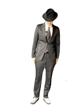 「アイテム（フォーマルスーツ/小物）」を使った、Kurimaniさん（メンズ・184cm）の冬コーディネート