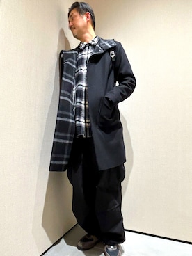 「アイテム（モッズコート）」を使った、Kurimaniさん（メンズ・184cm）の秋コーディネート