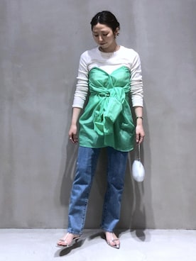 「ROLLA'S（ローラス）のアイテム」を使った、SHOKOさん（レディース・159cm）の春コーディネート