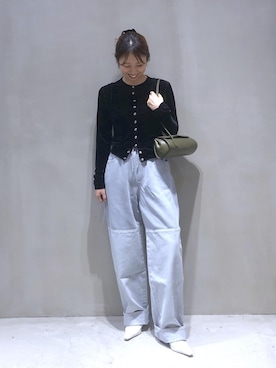 「ADAM ET ROPE'（アダムエロペ）のアイテム（ショルダーバッグ）」を使った、SHOKOさん（レディース・159cm）の秋コーディネート