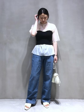 「ROLLA'S（ローラス）のアイテム」を使った、SHOKOさん（レディース・159cm）の夏コーディネート