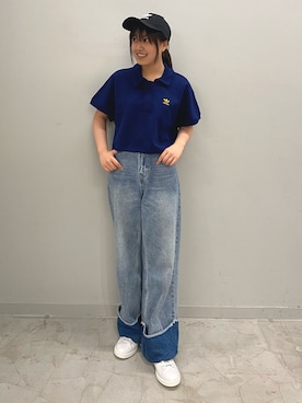 「アディダスコーデ」｜「アイテム（キャップ）」を使った、Soyoさん（レディース・160cm）の夏コーディネート