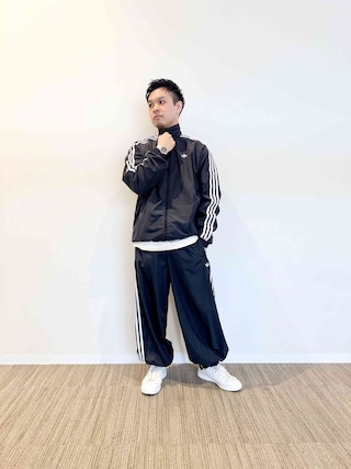 【大きいサイズ】adidas ブラックナイロンジャケット セール】Adilenium シーズン 2 オーバーサイズ ジップオフ