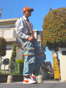 「MARITHE + FRANCOIS GIRBAUD（マリテフランソワジルボー）のアイテム」を使った、俺オレンさん（メンズ・173cm）の春コーディネート