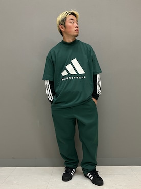 「スーパースター」｜「アイテム（スウェット）」を使った、NTさん（メンズ・166cm）の秋コーディネート